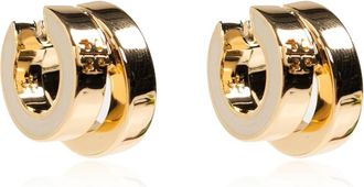 Tory Burch Oorbellen met logo - Dames - Oorbellen - Geel - ONE Size - Accessoires
