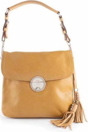 Prada Pre-owned Shoulder Bags, female, Beige, Size: ONE SIZE Pre-owned Leather prada-bags