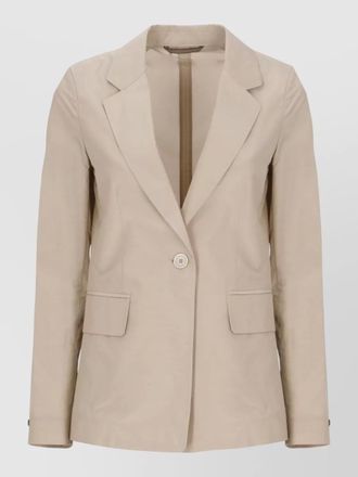 PESERICO wool single breasted blazer notch lapels