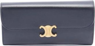 Celine Pre-owned Wallets, female, Black, Size: ONE SIZE Pre-owned Vintage Long wallet (bi-fold)