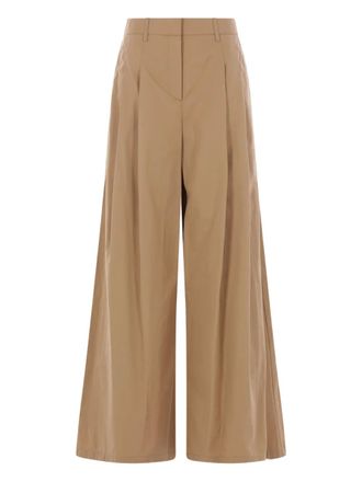 TWP pleated trousers - Brown