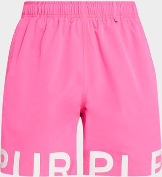 Purple Men & apos;s All Round Pull-On Shorts