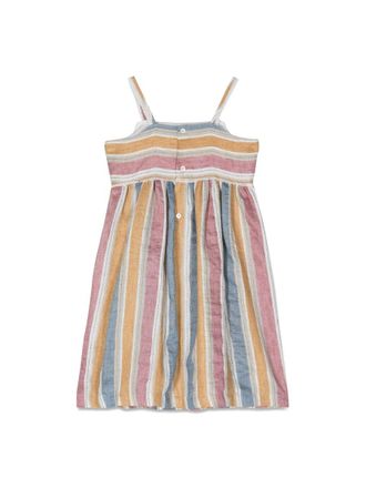 Il Gufo Striped Linen-Blend Dress - Multicolor