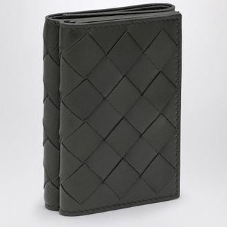 Bottega Veneta Grey Intrecciato Wallet