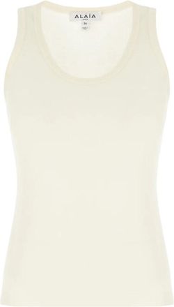 Alaia Mujer, Camisetas, Blanco, Talla: M