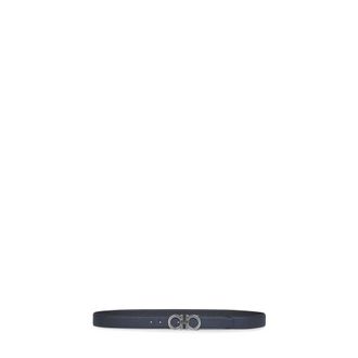 Ferragamo Belts, male, Black, Size: 115 CM Reversible Adjustable Gancini Belt