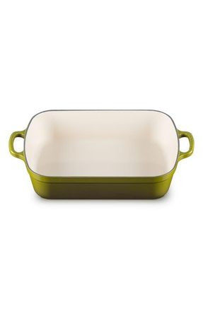 LE CREUSET Signature 3 Quart Enameled Cast Iron Roaster in Olive at Nordstrom