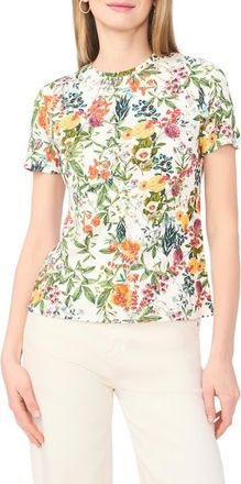 Ted Baker Floral Print T-Shirt in New Ivory at Nordstrom Rack, Size X-Large