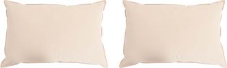 vidaXL Almohada 2 Uds. 30 X 50 Cm Todas Las Estaciones Fibra De Kapok Vidaxl