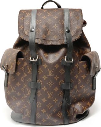 Louis Vuitton Monogram Macassar Brown Backpack (Pre-Owned)