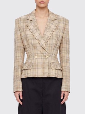 Magda Butrym Blazer a doppiopetto in cotone tartan Magda Butrym