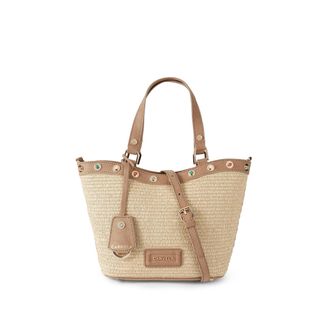 Carvela Womens Amalfi Mini Stone Bag - Beige Fabric - One Size