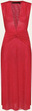 Vix Solid Cindy Maxi Dress Coverup