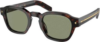 Prada Pra 16S 17N20G Zonnebrillen - Heren - Zonnebrillen - Bruin - 49 MM - Accessoires