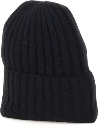 Not Shy Dora geribbelde muts - Zwart