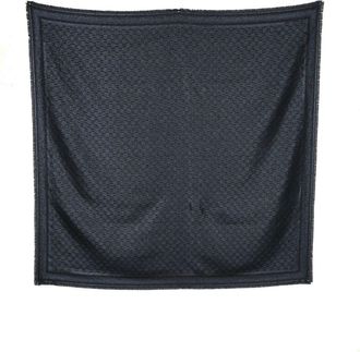 Karl Lagerfeld K/Monogram jacquard scarf - women - Cotton - One Size - Blue