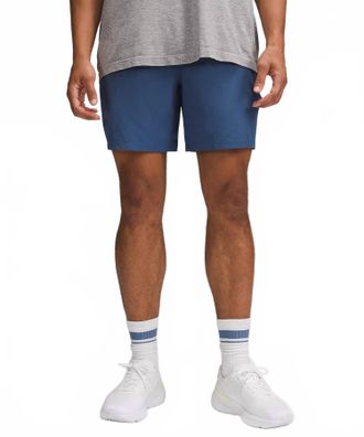 lululemon Mens Pace Breaker Linerless Short In Pitch Blue