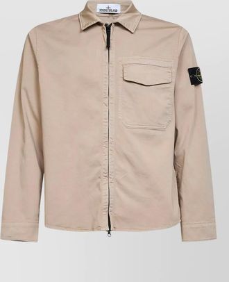 Stone Island cotton shirt jacket