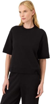 Pact Organic Cotton Airplane Sweatshirt Tee in Black at Nordstrom, Size X-Large