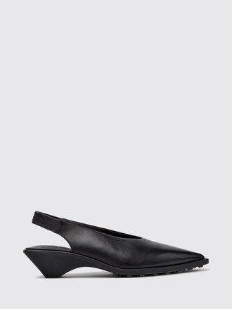 Camper Slingback Anita in pelle di vitello liscia con tacco basso svasato