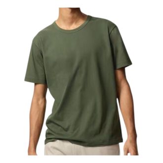 Uniqlo AIRism Cotton T-Shirt Olive 474244-57