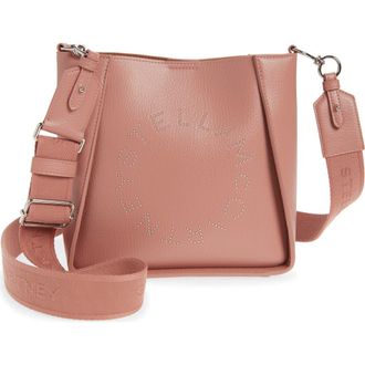 Stella McCartney Falabella Shimmer Faux Leather Tote in Tawny Rose at Nordstrom