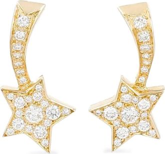 Chanel Orecchini a stella in oro giallo con diamanti anni 2000