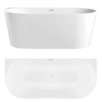 Rea Ba&ntilde;era De Pared Rea Capri Slim 150 White