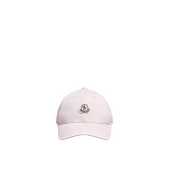 Moncler Moncler Gabardine Baseball Cap, Women, Pink, Size: One Size