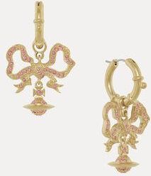 Vivienne Westwood Florindella Earrings Gold-light-rose-crystal Gold-light-rose-crystal Women