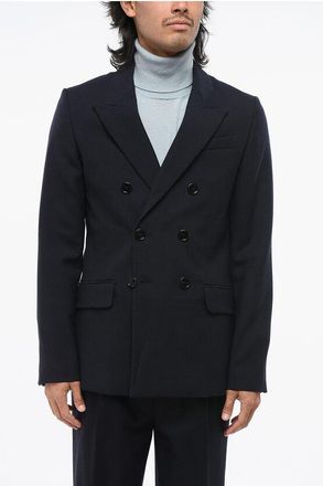 Ami Virgin Wool Side Vents Peak Lapel Double-Breasted Blazer size 52