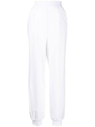 Alberta Ferretti Pantaloni sportivi con dettaglio cut-out - Bianco