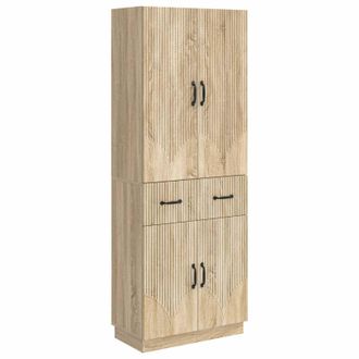 vidaXL Juego De Armarios 2 Uds. Roble Sonoma Madera De Ingenier&iacute;a Vidaxl