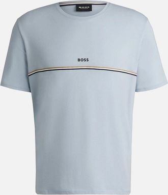 HUGO BOSS Mens Hugo Boss Mens Unique Light Blue T-shirt - Size: 38
