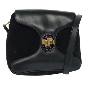 Gucci Pre-owned Camoscio borse-gucci - - Pre-owned - Donna - Nero - ONE SIZE