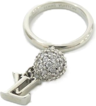 Louis Vuitton Silver Band Ring (Pre-Owned)