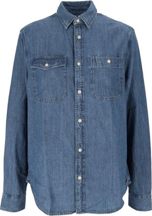 Barbour Dufton Chambray Shirt - Shirts - Hombre - Azul - XL
