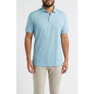 Johnnie-O Starnes Heathered Cotton Blend Polo in Tropical at Nordstrom, Size Xx-Large