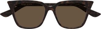 Alexander McQueen Am 0556S Zonnebril - unisex - Zonnebrillen - Bruin - 53 MM - Accessoires