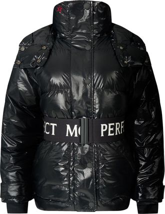 Perfect Moment Black Cortina Ski Glossy Puffer Parka