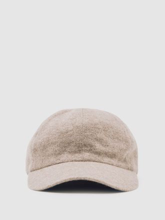 Reiss Atelier Oatmeal Melange Cashmere Cap