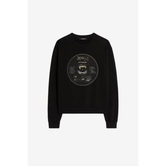 Roberto Cavalli Graphic Print Cotton Sweatshirt, Size X-Small