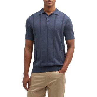 Barbour Wellburn Rib Polo in Navy at Nordstrom, Size Xx-Large