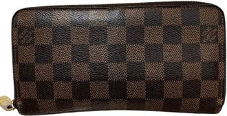 Louis Vuitton Damier Brown Pvc Long Wallet (Bi-Fold) (Pre-Owned)