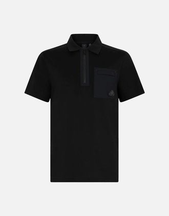 Moose Knuckles Mens DALON POLO SHIRT - Black - Size: 36
