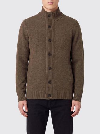 Barbour Cardigan in pura lana con collo alto e chiusura a bottoni