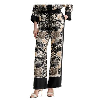Ermanno Scervino Dames, Broeken, Veelkleurig, Maat: XS Satijn