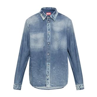 Diesel Hombre, Camisas, Azul, Talla: XS