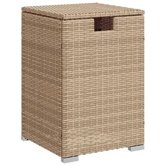 vidaXL Mesa Cubierta Para Bombona De Propano Rat&aacute;n Beige 40x40x60 Cm Vidaxl