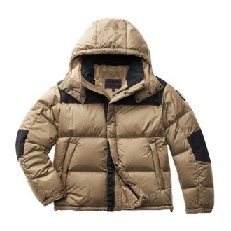 Blauer Winter Jackets, male, Beige, Size: 2XL Nylon Hooded Jacket